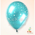 韓國星星橡膠水晶色氣球5個套裝(不包括氦氣)